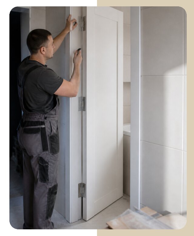 Установка двери в ванную в Тихорецке от 4638 р. | ДвериЛегко-Тхр